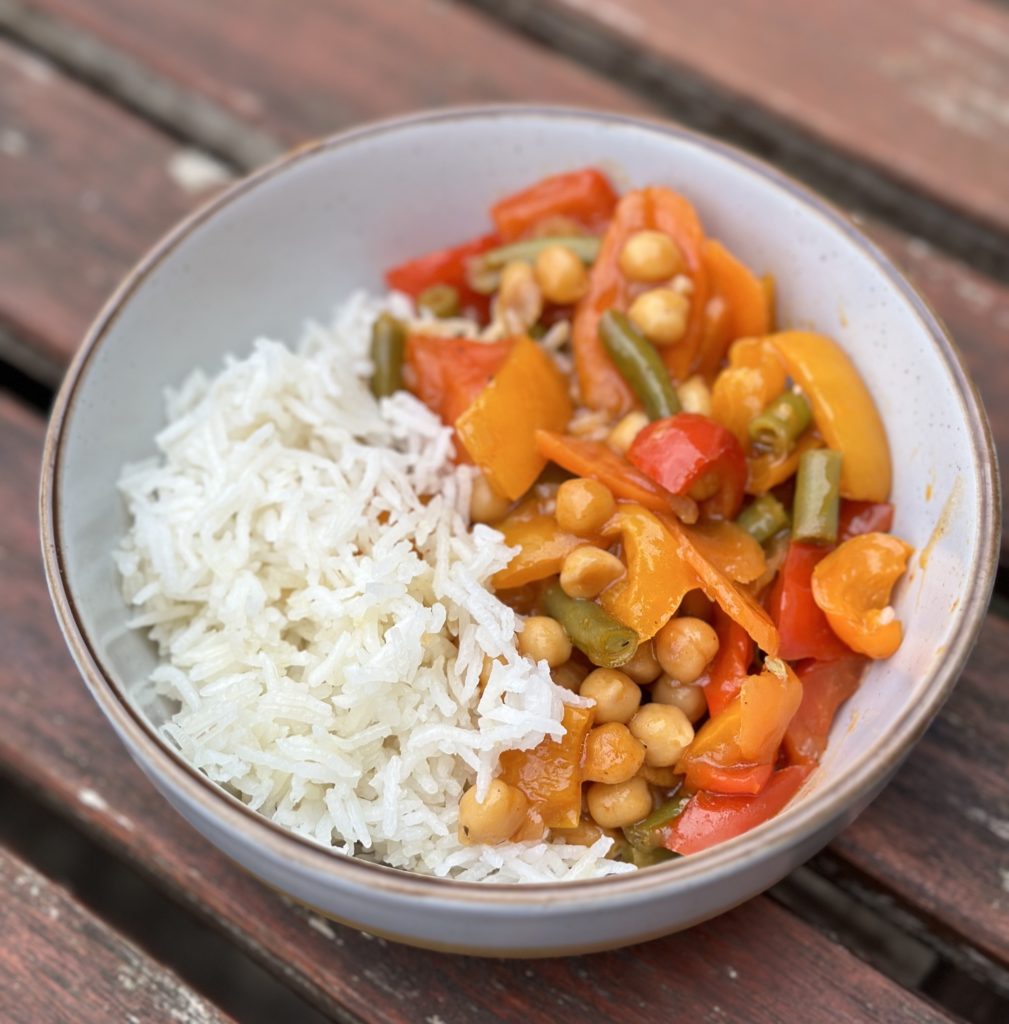sweet and sour vegetable stir fry