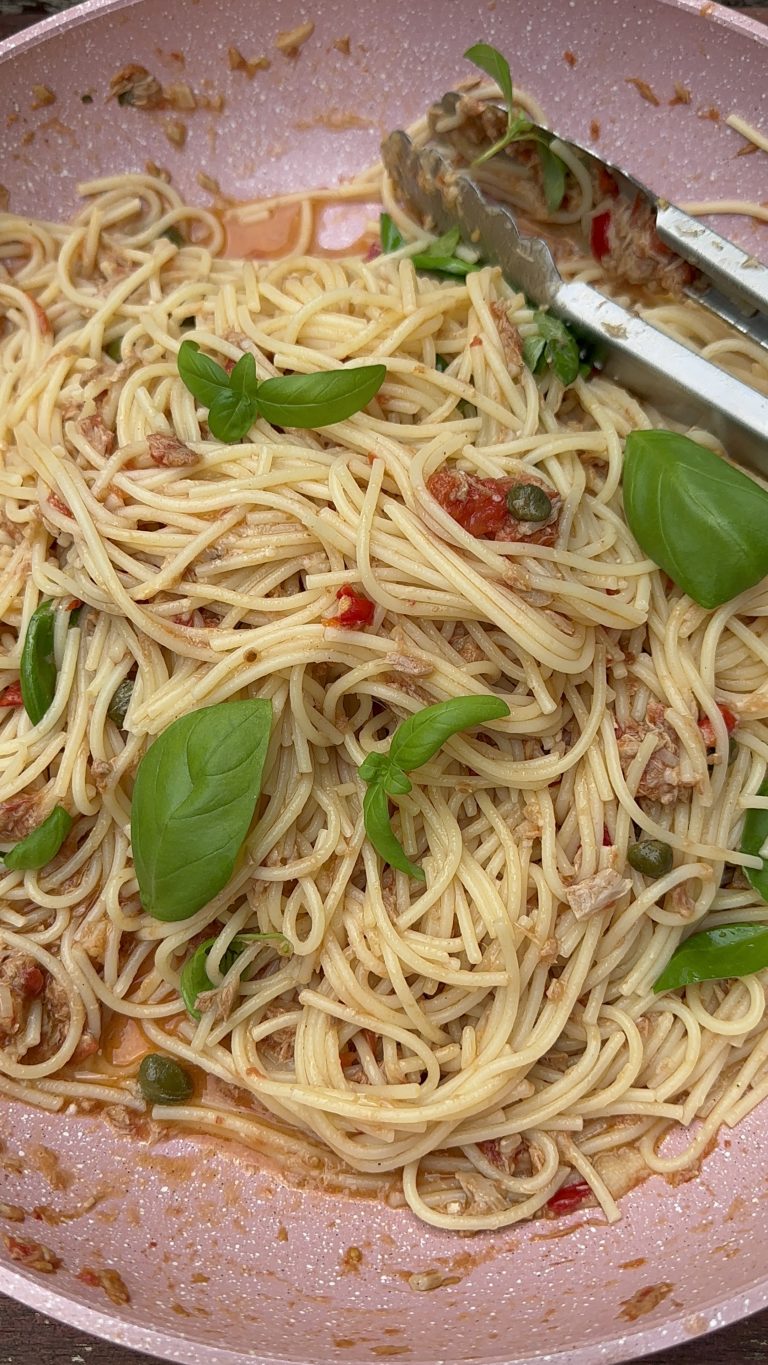 Tuna, caper and chilli spaghetti recipe