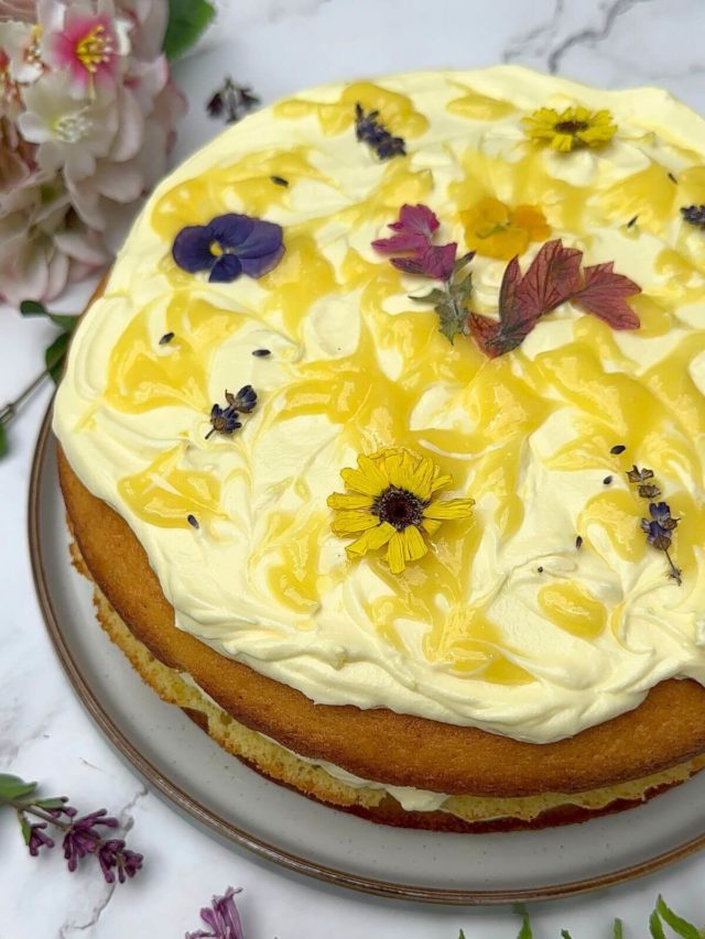 Lemon Layer Cake with Cream Cheese Frosting
