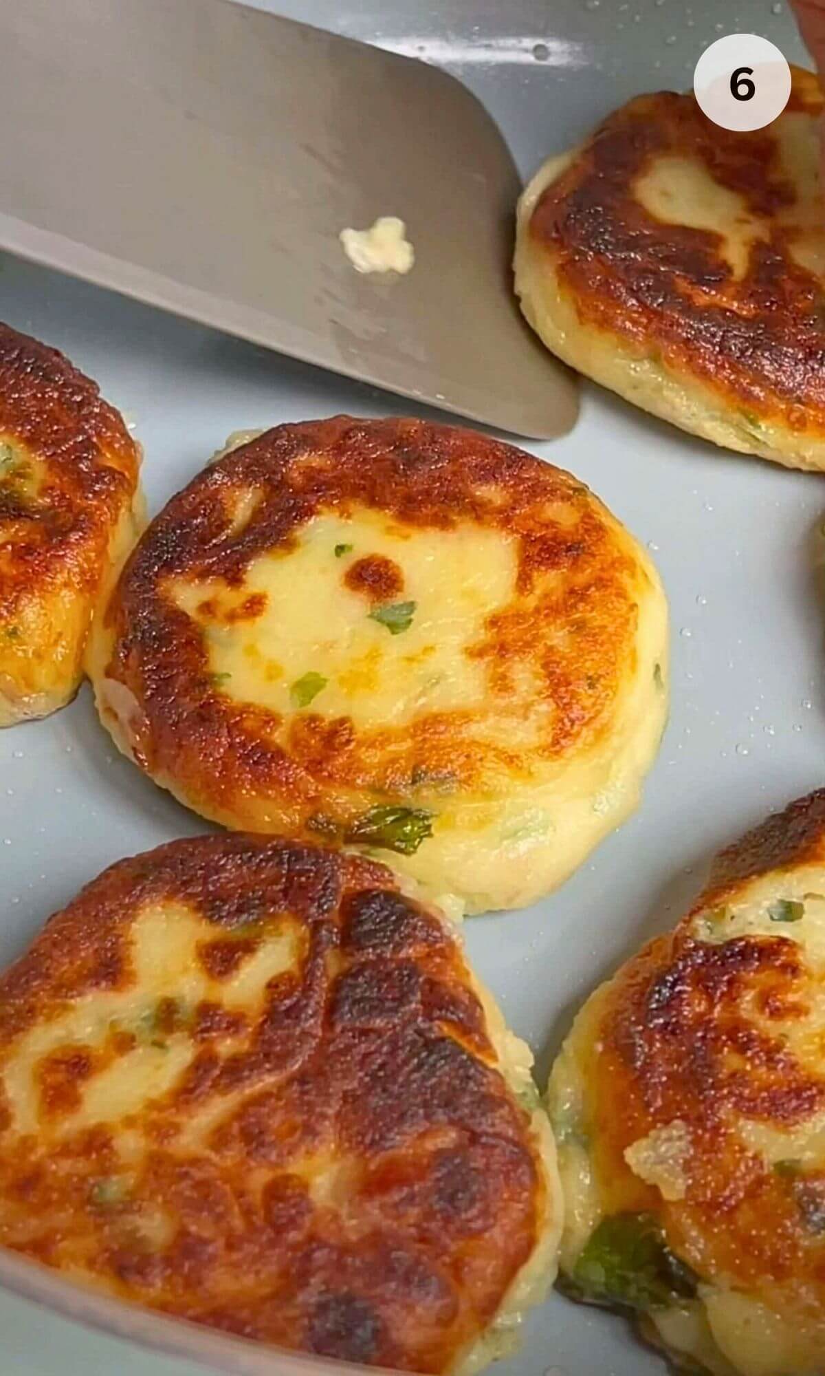 Golden-browned Fried Tuna Potato Cakes - crispy and delicious!