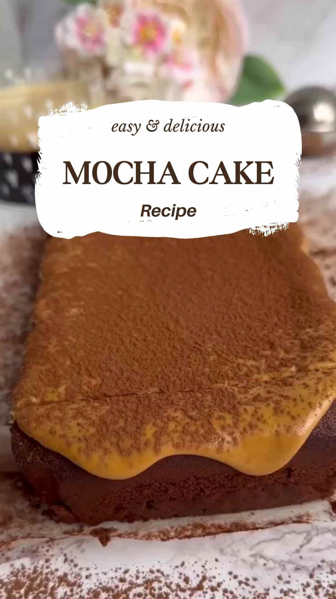 Whole Mocha Loaf Cake with Coffee Icing