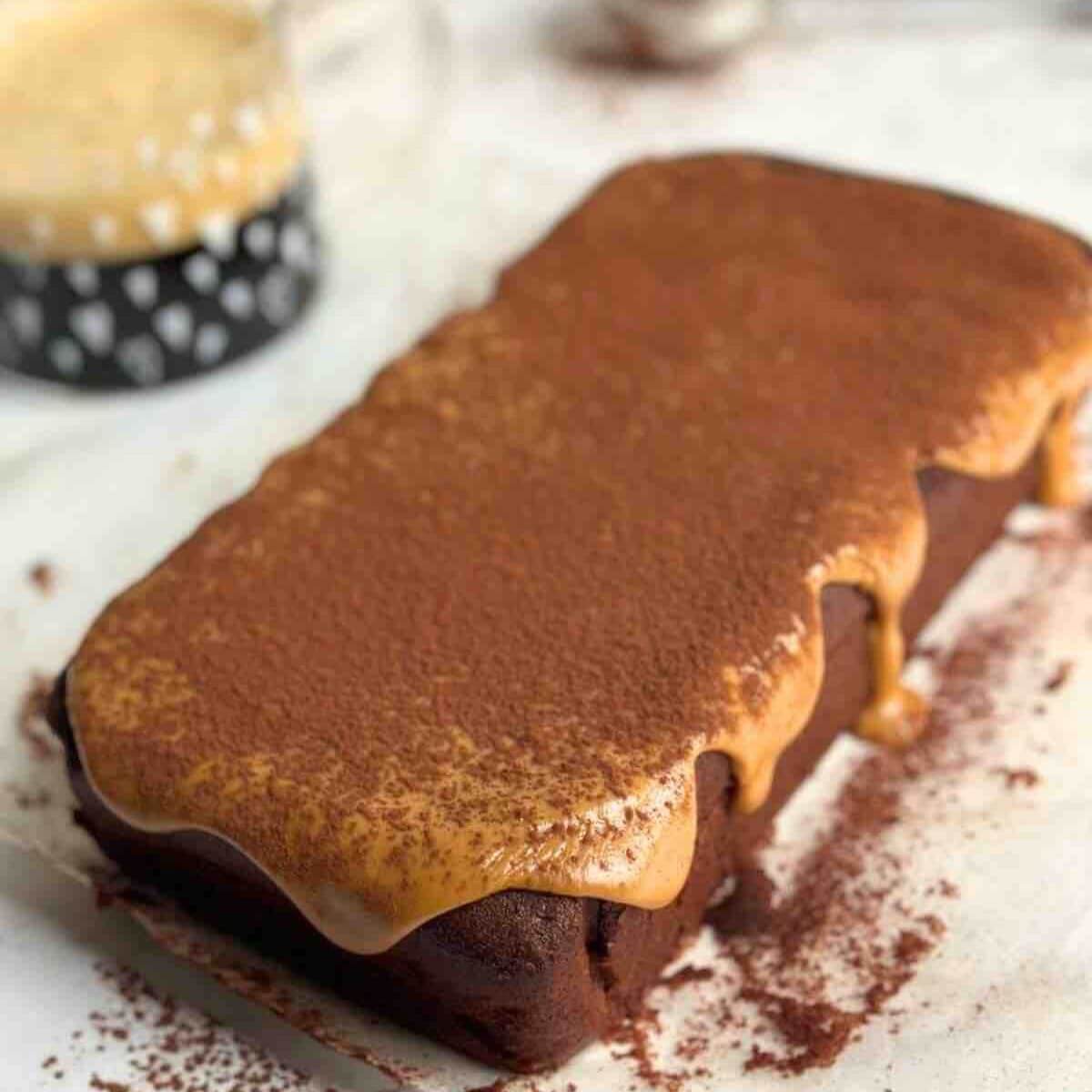 Mocha Loaf Cake with Coffee Glaze