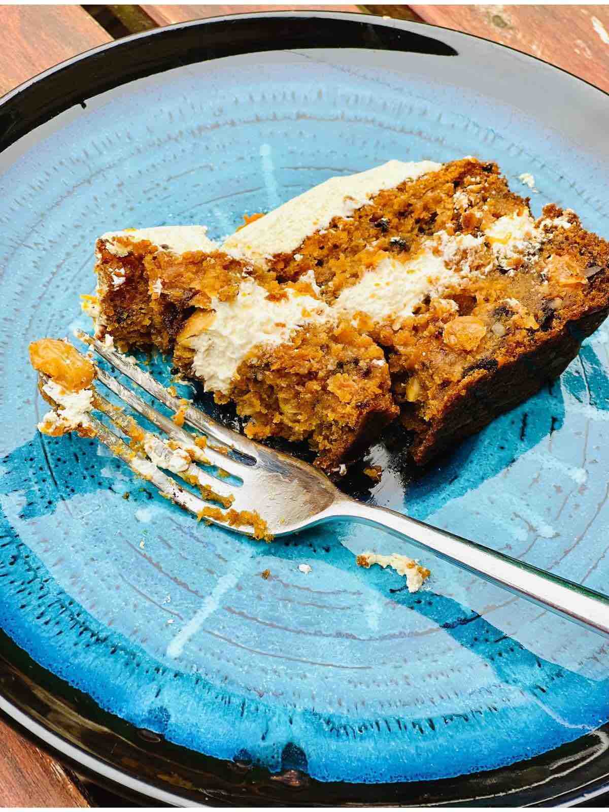 A slice of Carrot Cake
