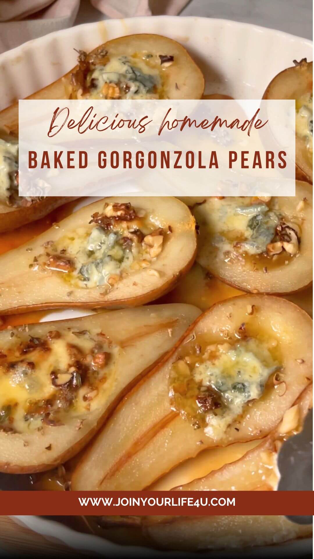 Baked Gorgonzola Pears