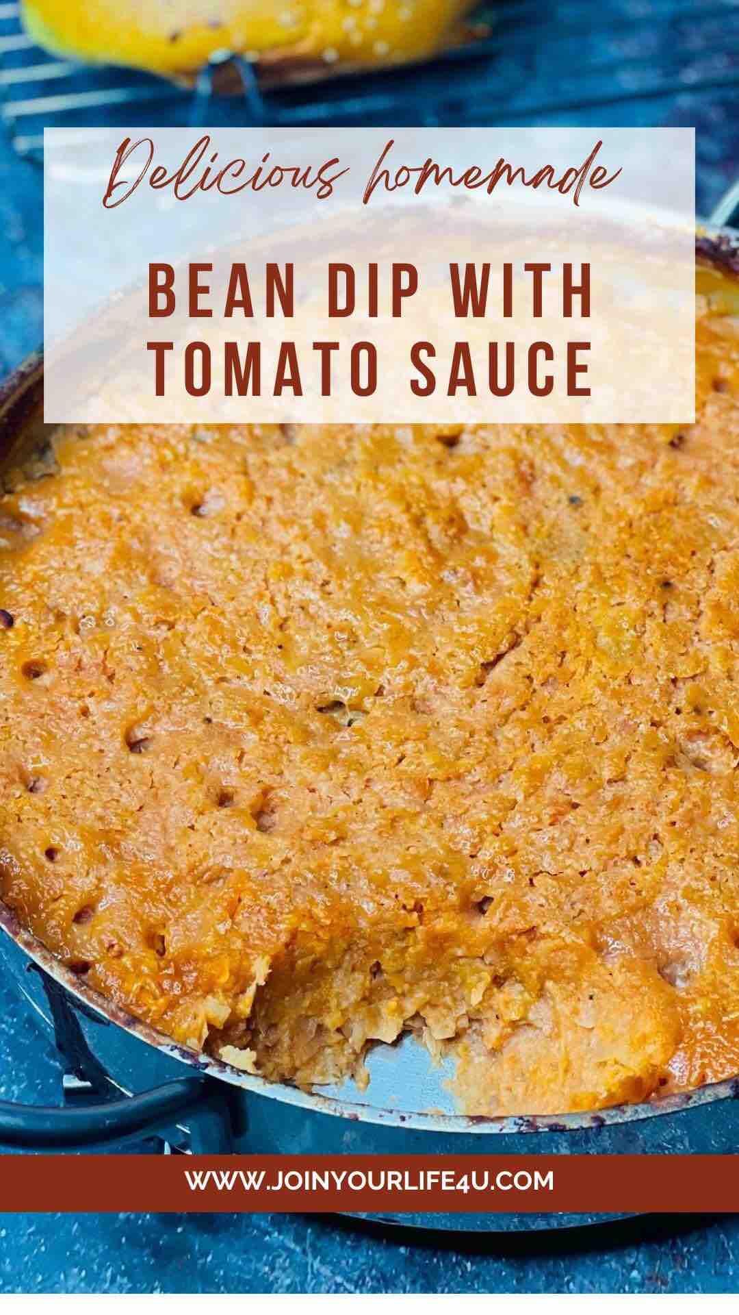 Garlic and Bean Dip with Tomato Sauce