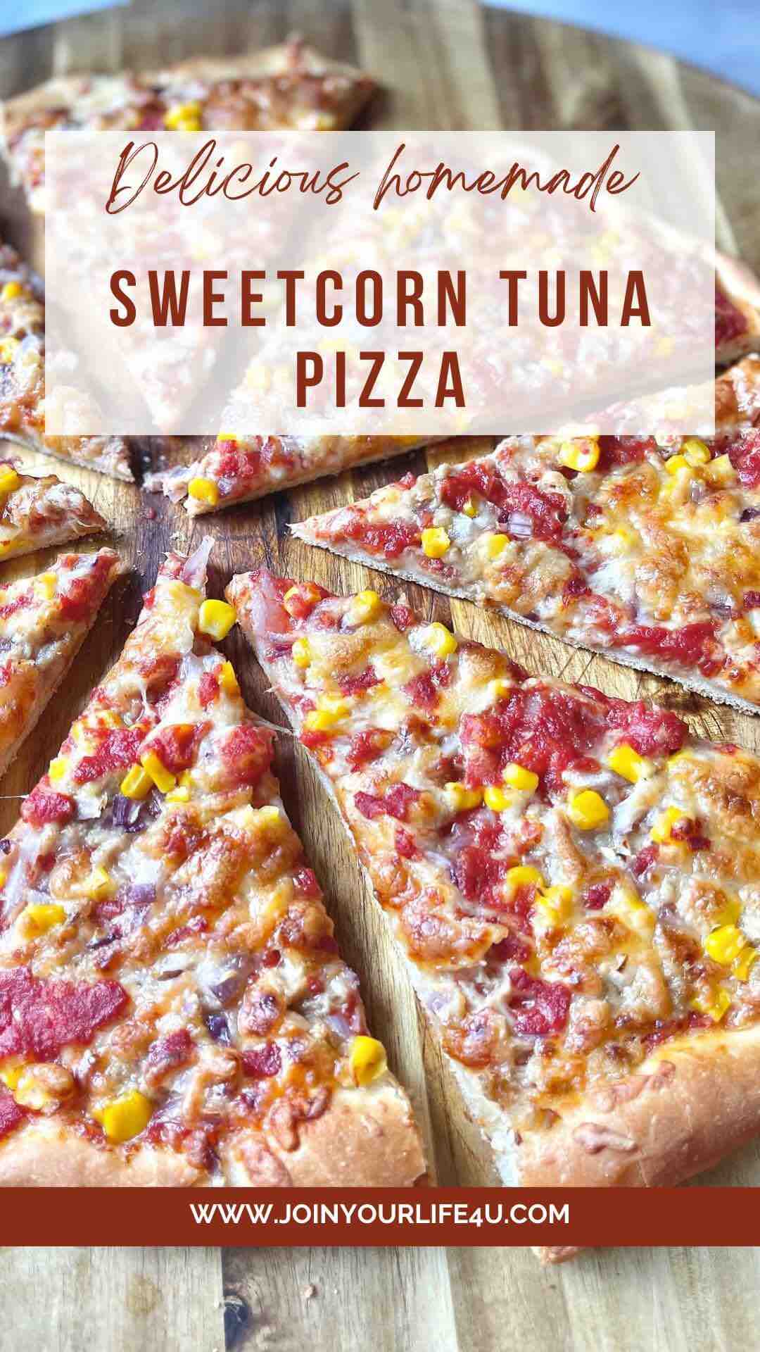 Italian Sweetcorn Tuna Pizza