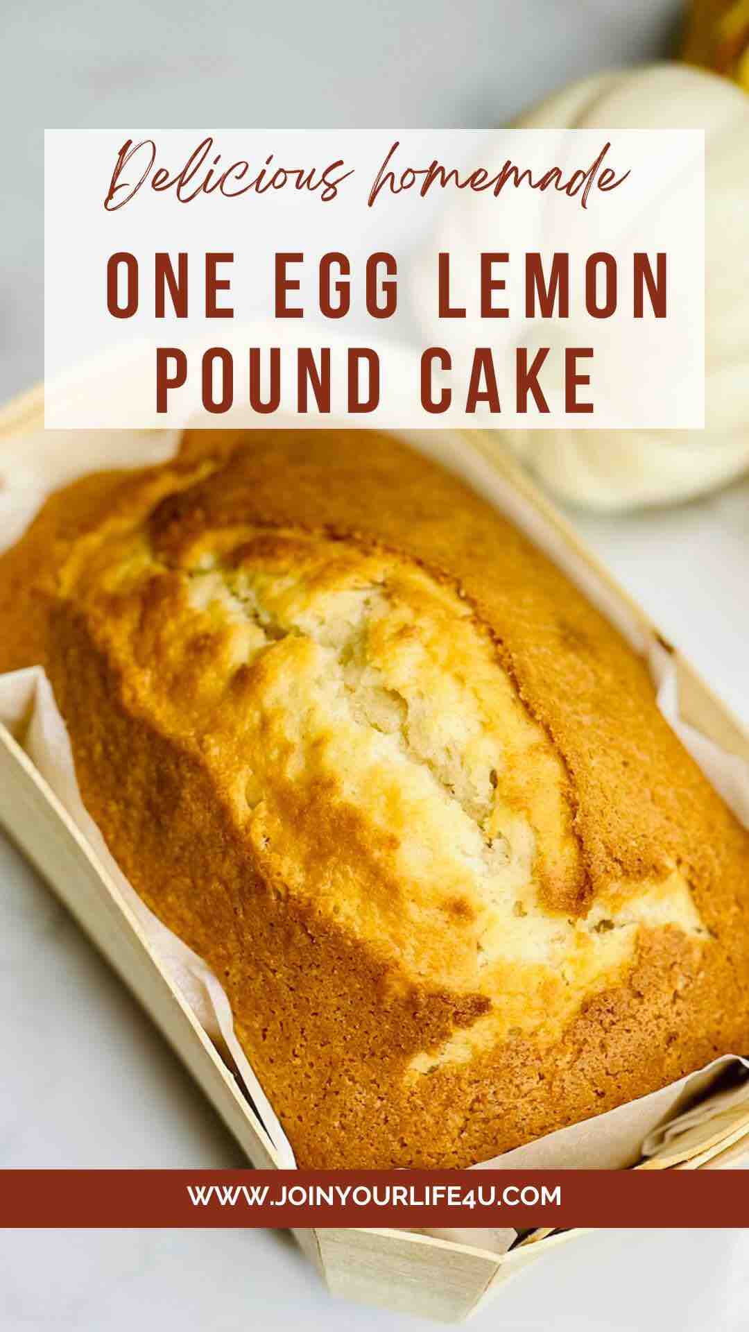 one-egg lemon pound cake