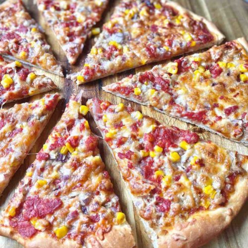 Italian Sweetcorn Tuna Pizza