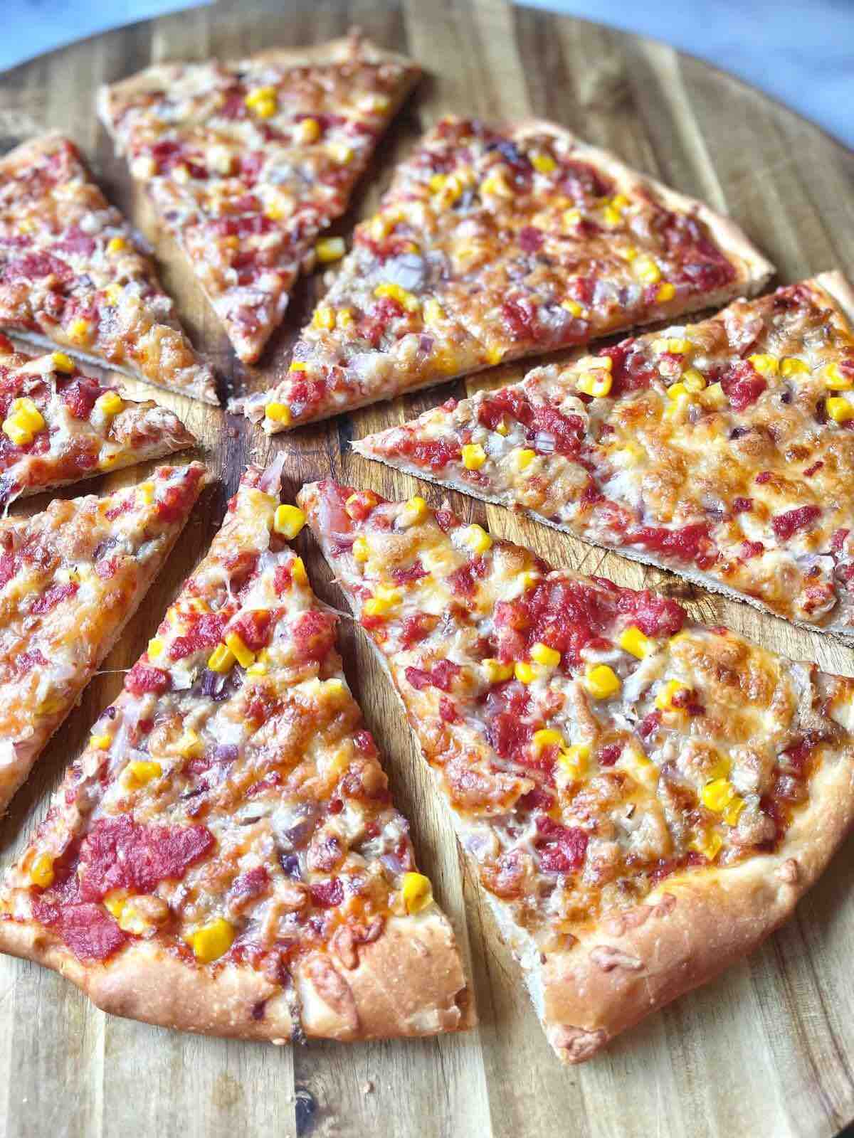 Italian Sweetcorn Tuna Pizza 