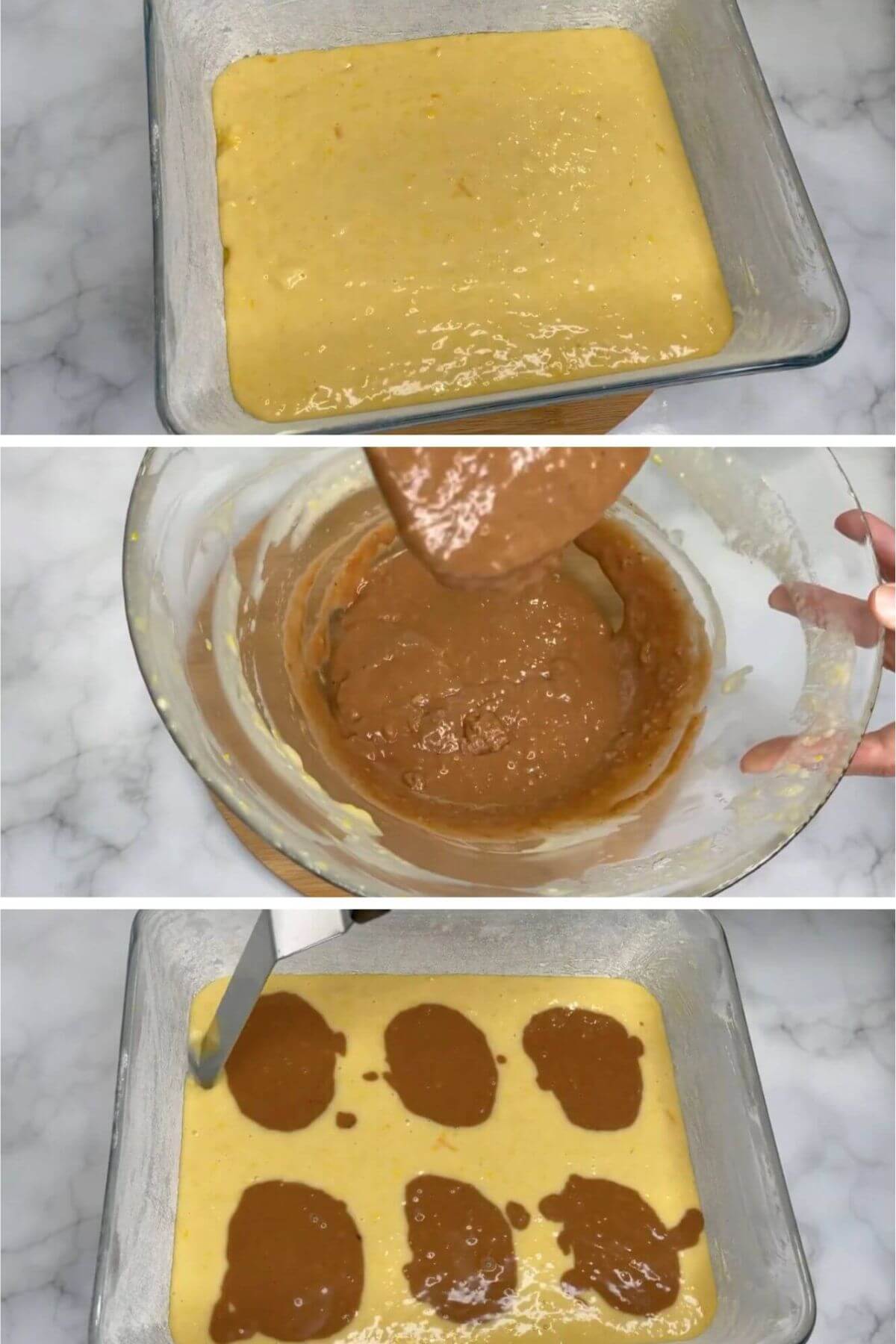 Process shots on how to make Old-fashioned orange coffee cake with a citrus twist