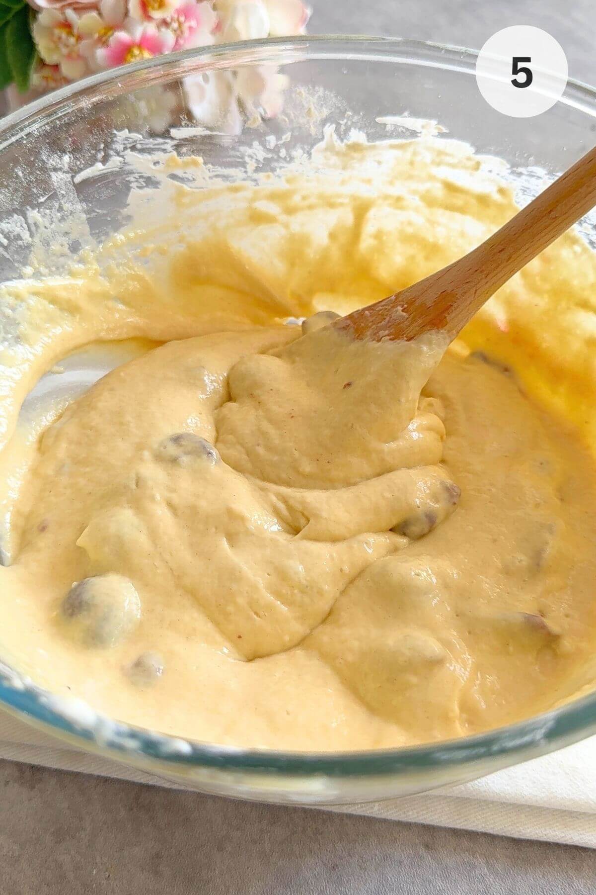 Smooth batter, easy to scoop with an ice cream scoop or spoon.