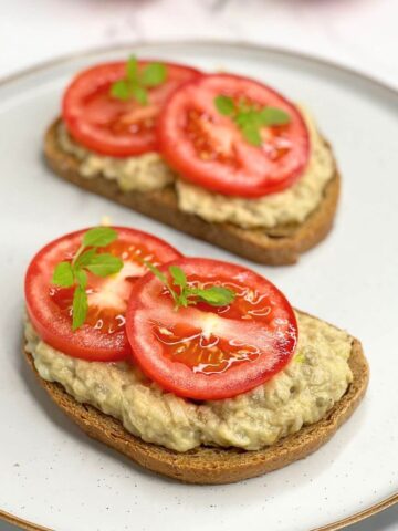 Easy Romanian Eggplant Salad with Homemade Mayo