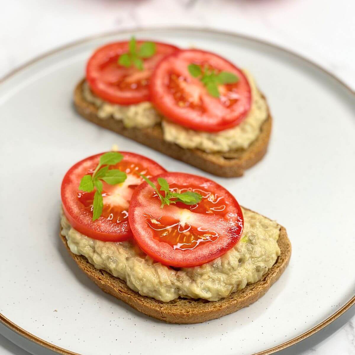 Easy Romanian Eggplant Salad with Homemade Mayo
