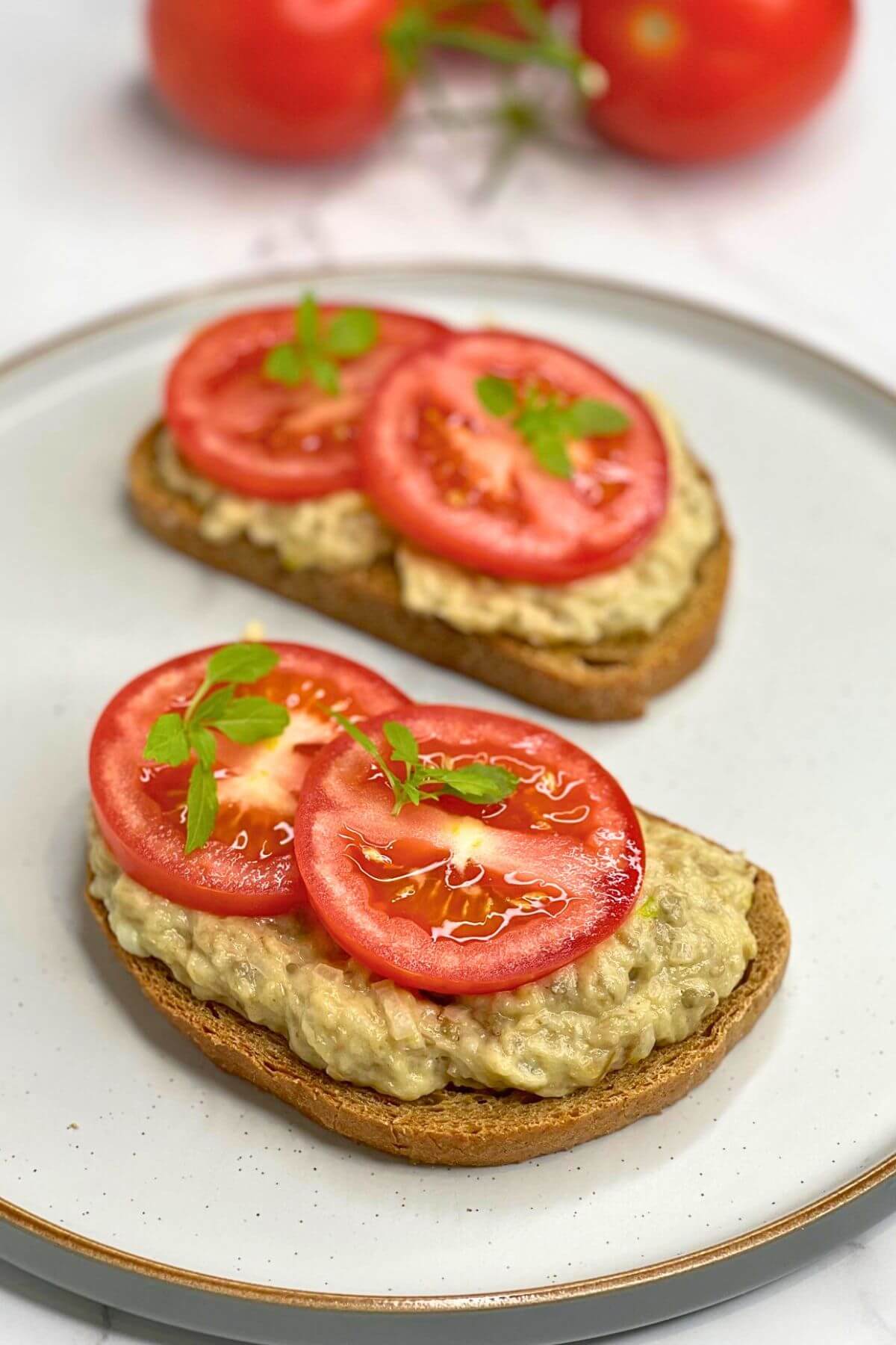 Easy Romanian Eggplant Salad with Homemade Mayo (Salata de Vinete)