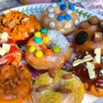 Krispy Kreme Style Donuts with Biscoff Ganache & Toppings Bar